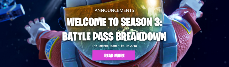 Fortnite BR Welcome to Season 3 Battles Pass