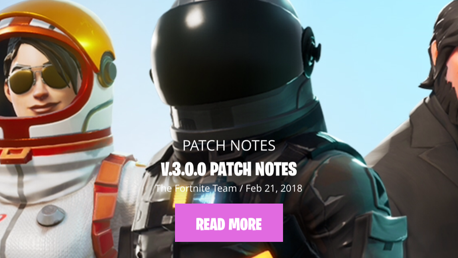 Fortnite v3.0.0 Patch Notes – New Season!